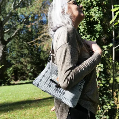 Sac à main Coton d'Avril FANNY Ardoise