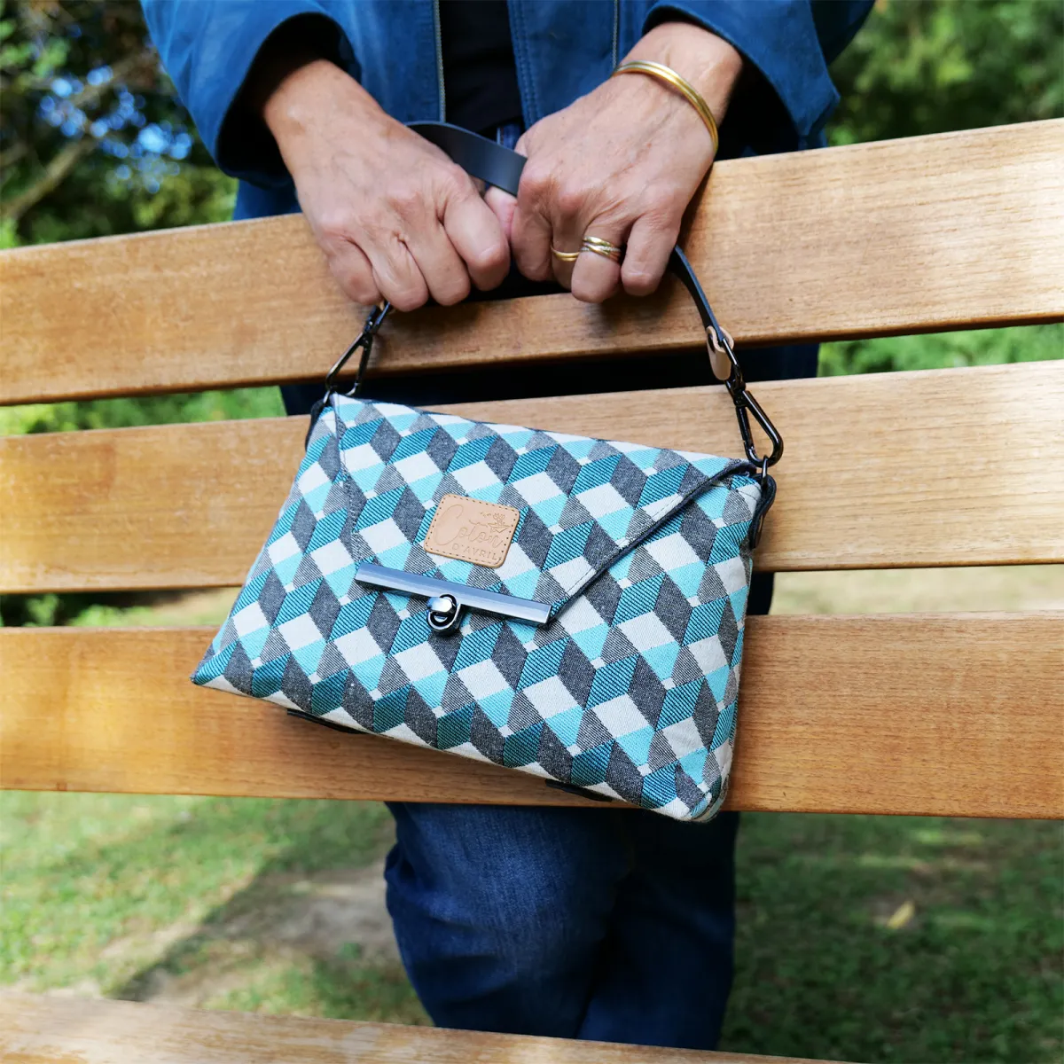 Sac à main Coton d'Avril FANNY Olive