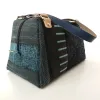 Sac à main Coton d'Avril CESAR Bleu carbone