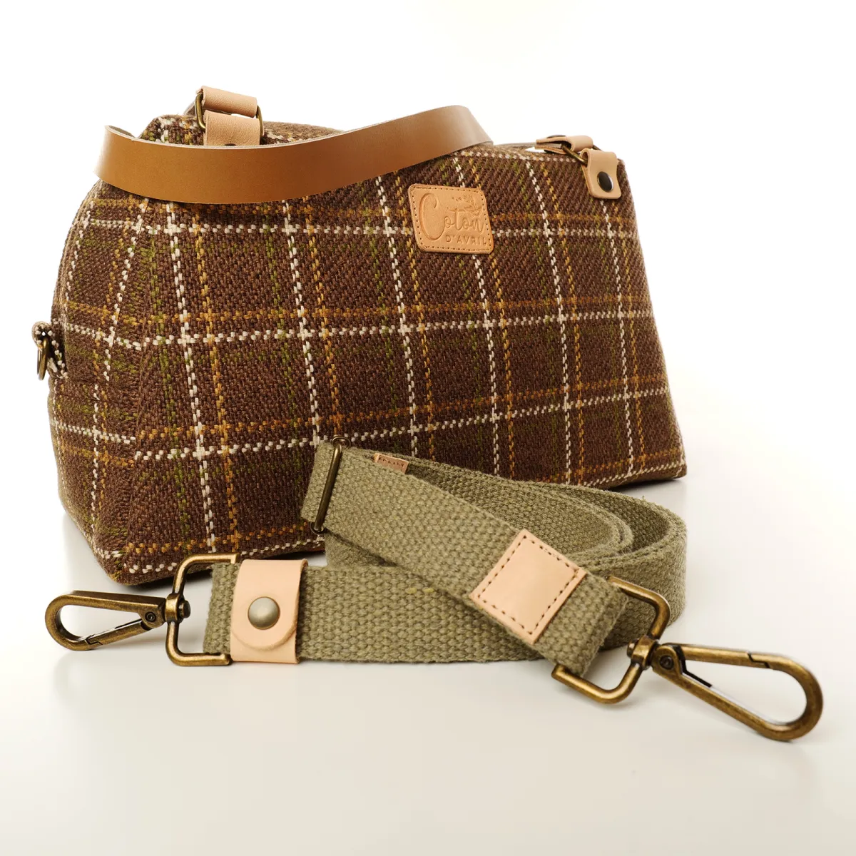 Sac à main Coton d'Avril CESAR Cappuccino