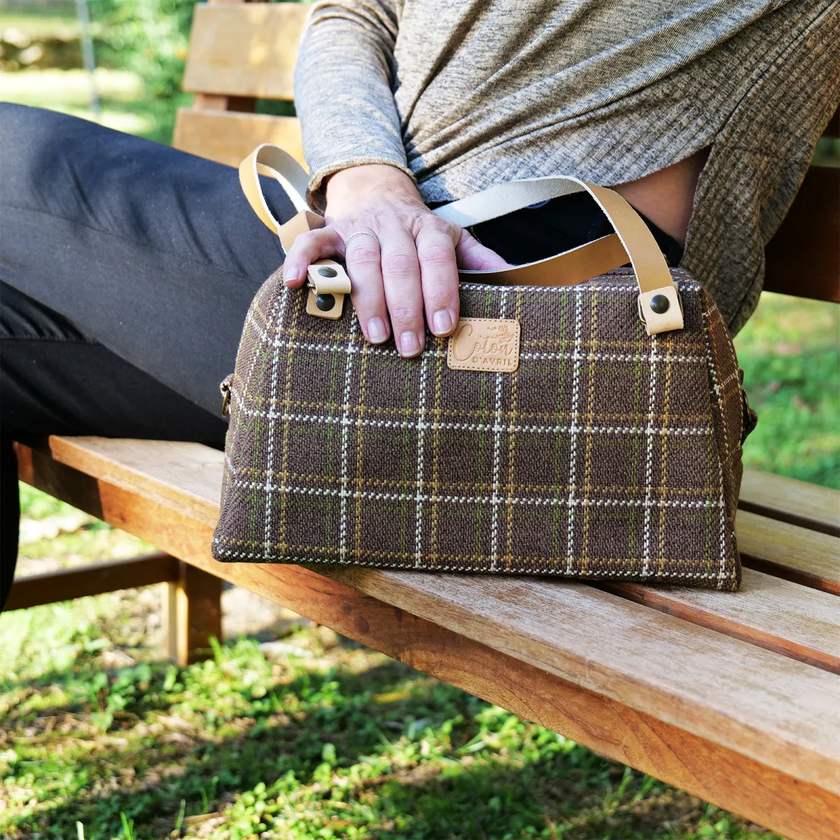 Sac à main Coton d'Avril CESAR Cappuccino