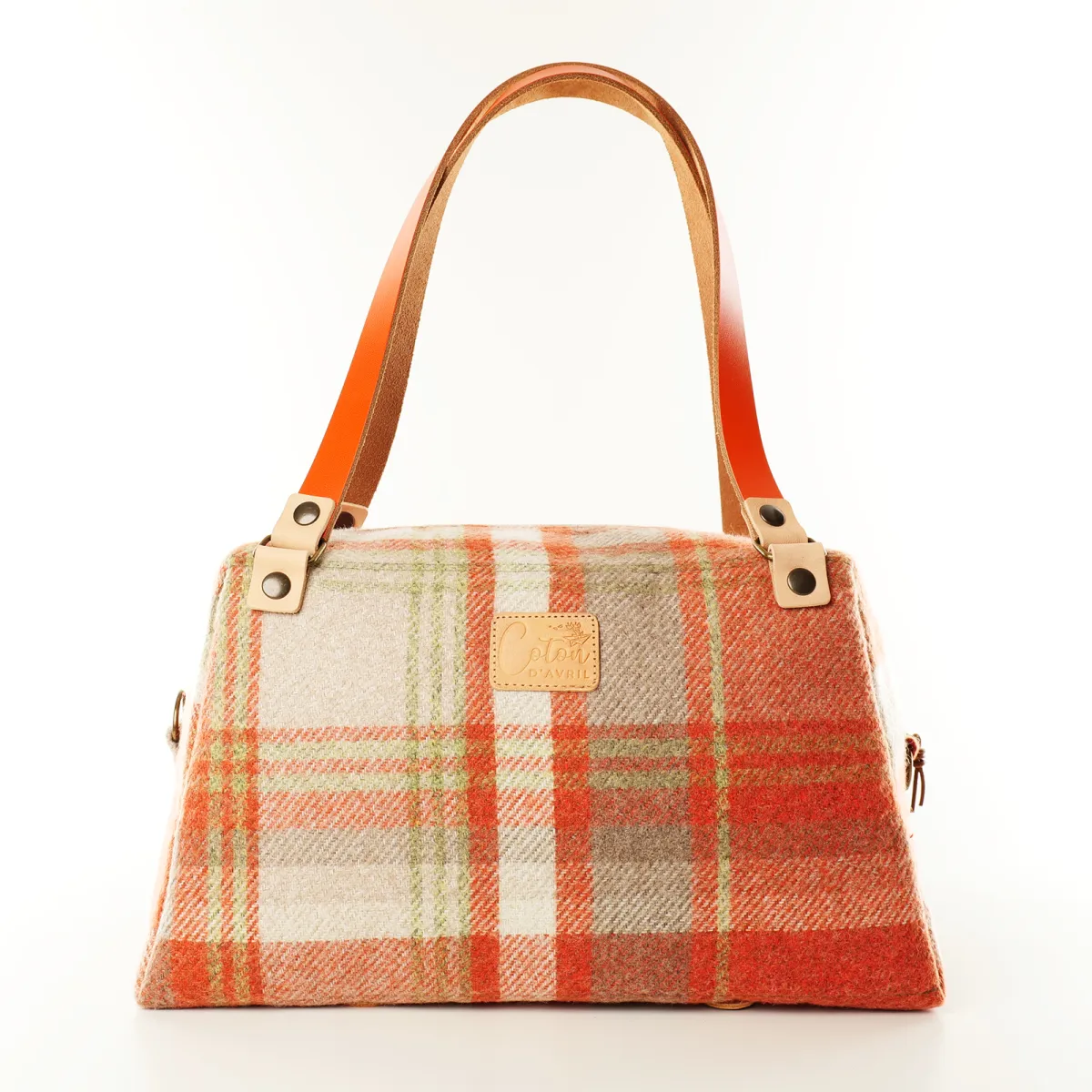 Sac à main Coton d'Avril CESAR Mandarine