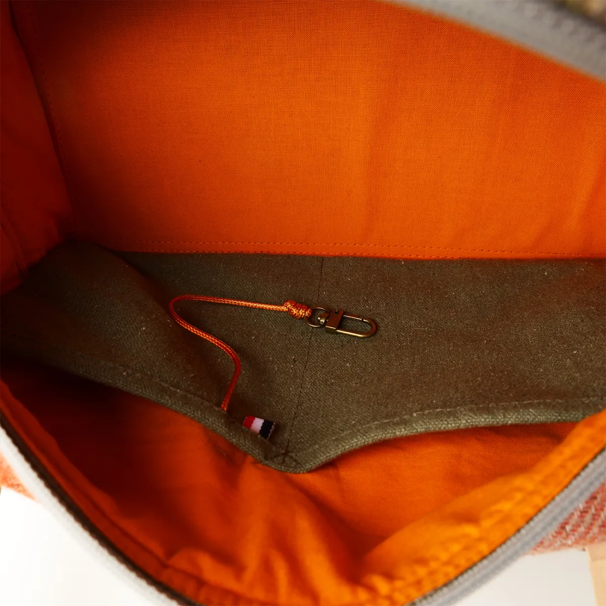 Sac à main Coton d'Avril CESAR Mandarine