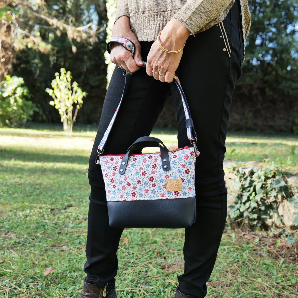 Sac à main Coton d'Avril VENTOUX Floral