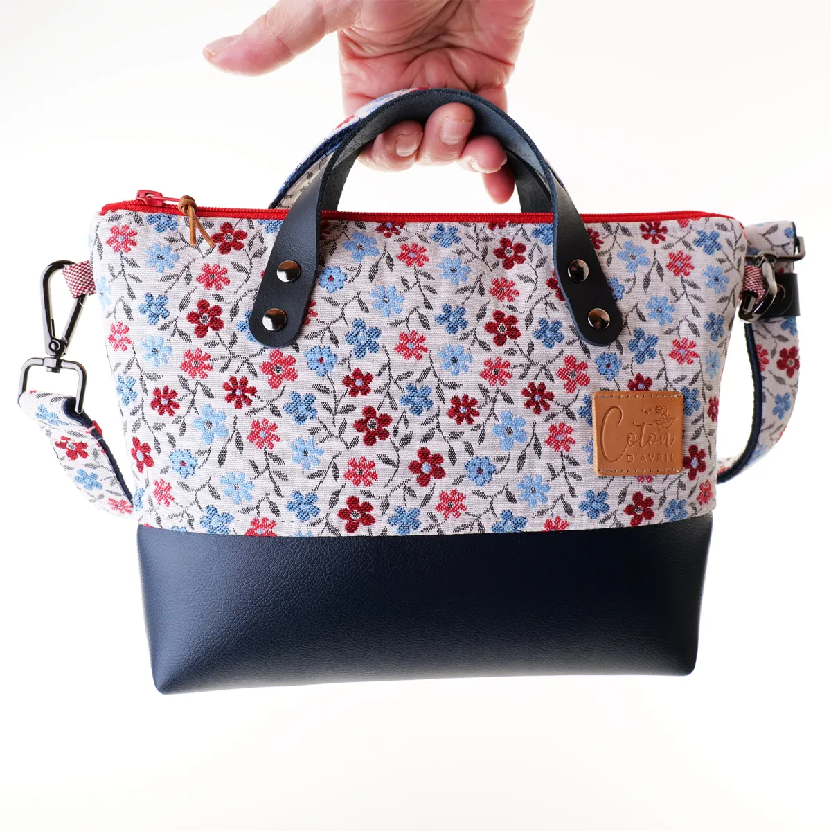 Sac à main Coton d'Avril VENTOUX Floral