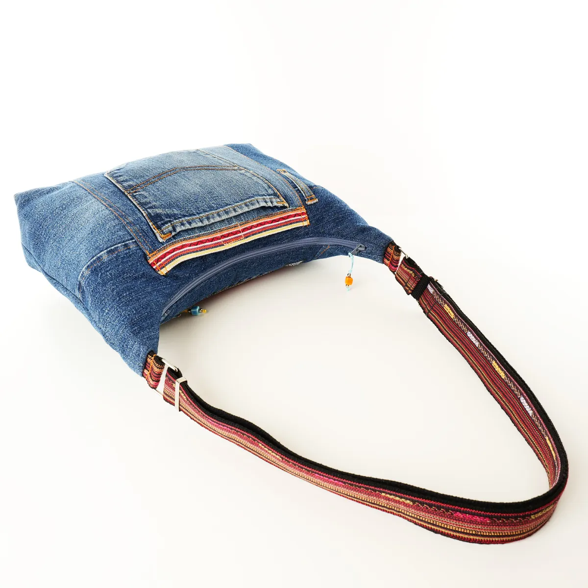 Sac à main Coton d'Avril ALPILLES Etoile Jeans Bleu