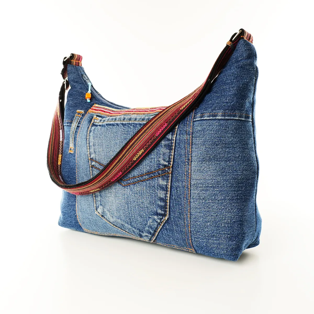 Sac à main Coton d'Avril ALPILLES Etoile Jeans Bleu