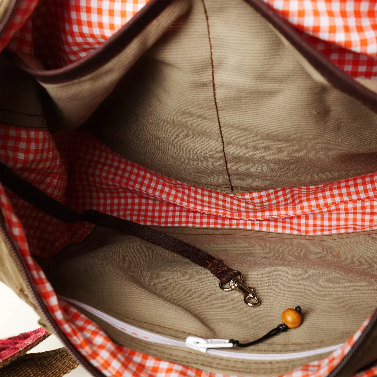Sac à main Coton d'Avril ALPILLES Jean Chocolat