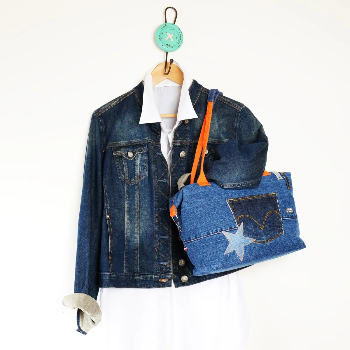 Sac à main Coton d'Avril D20 Jeans Couleur