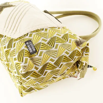 Sac à main Coton d'Avril D20 Vert Jaune