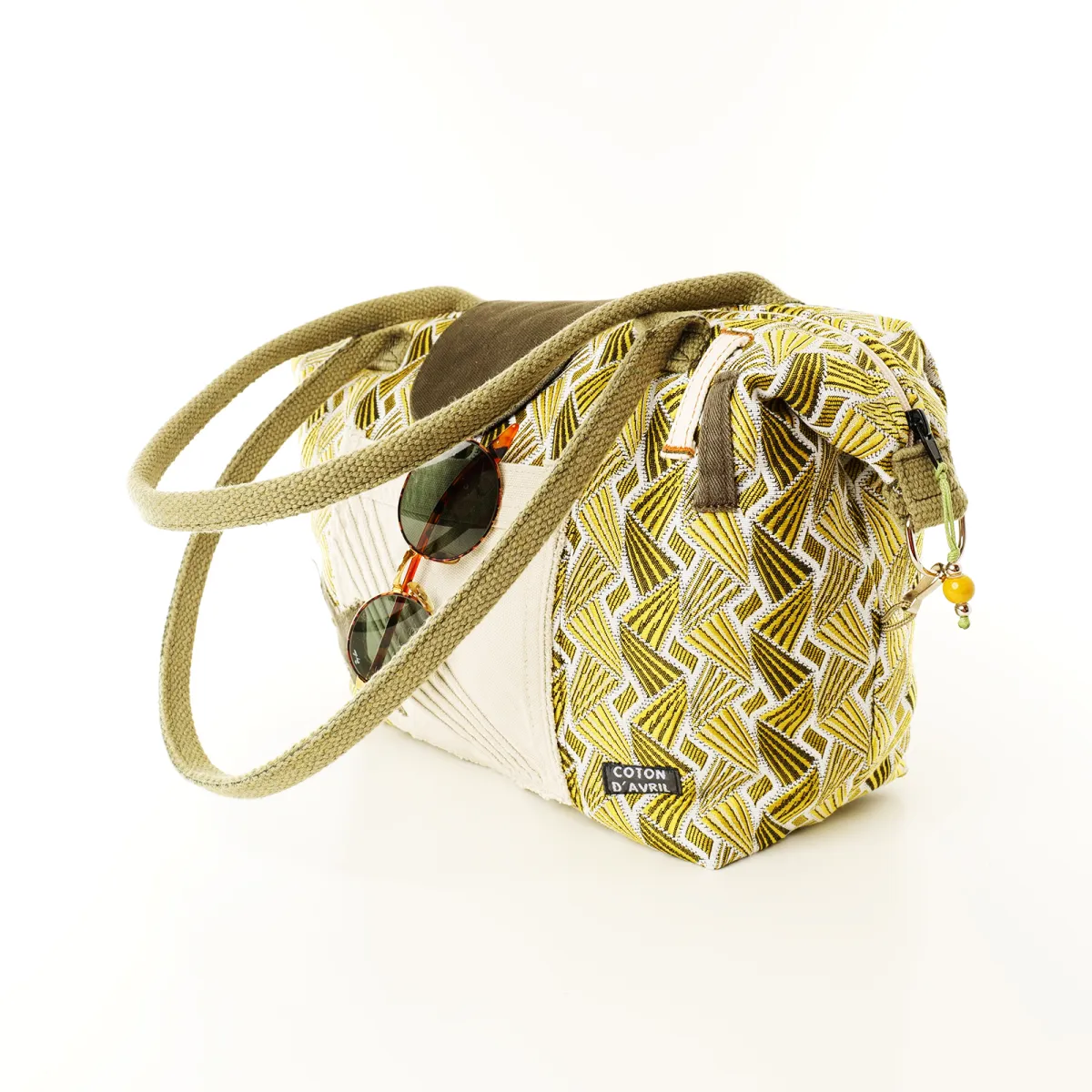 Sac à main Coton d'Avril D20 Vert Jaune