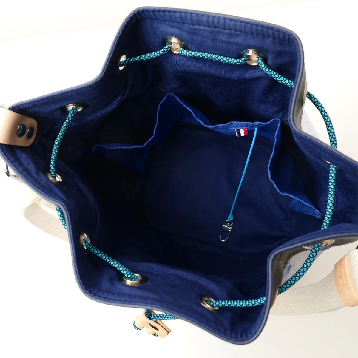 Sac seau Coton d'Avril Gynkgo Bleu