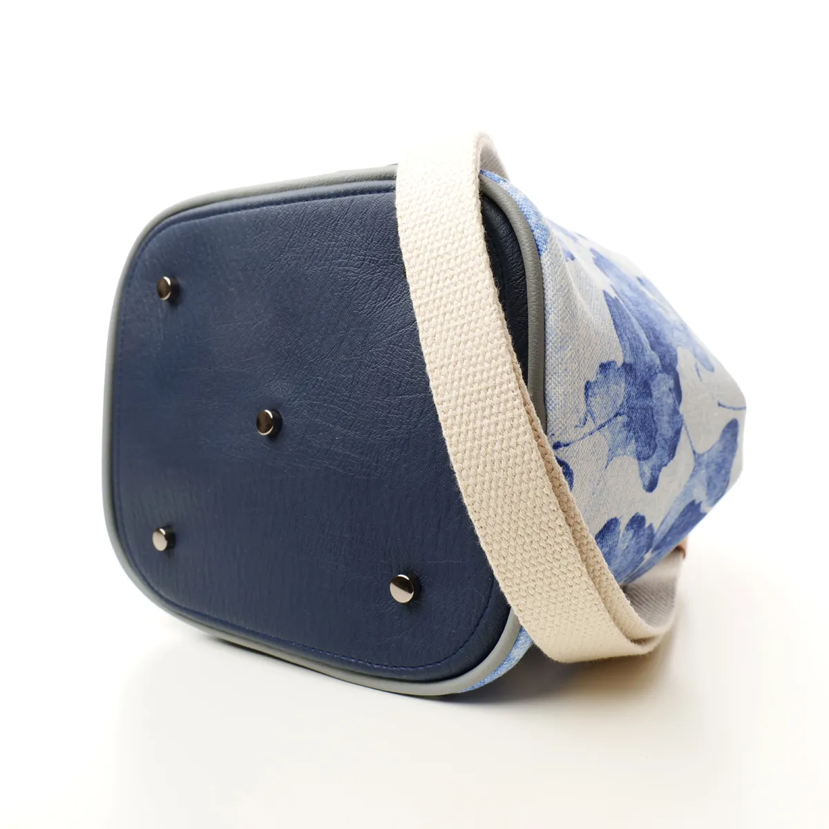 Sac seau Coton d'Avril Gynkgo Bleu