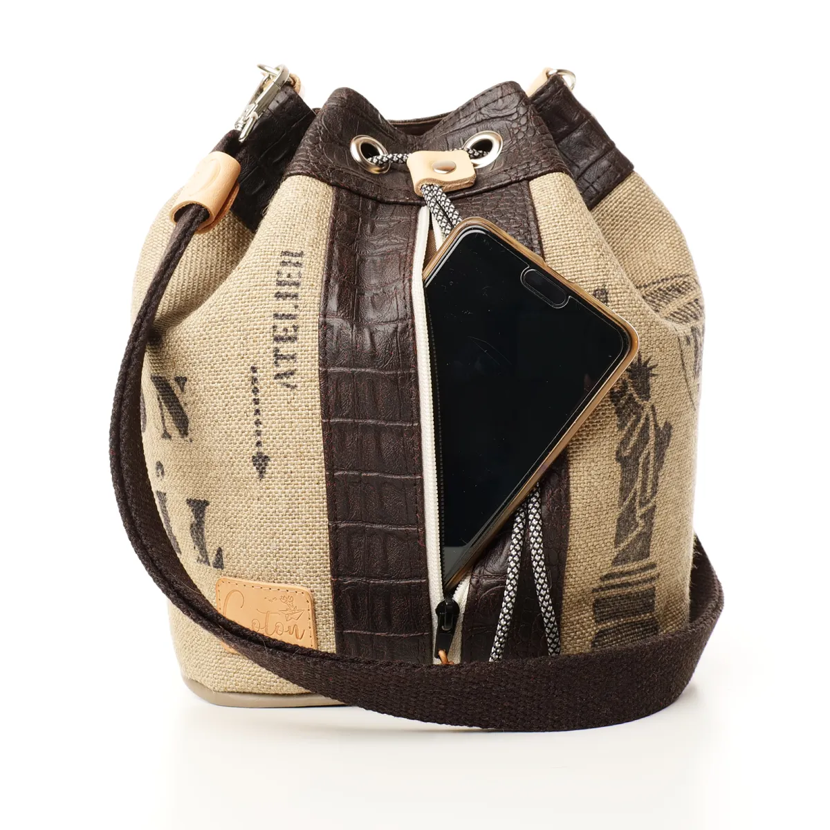 Sac seau Coton d'Avril Lin Voyage EDITION