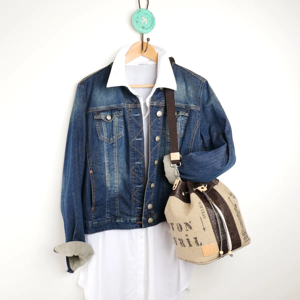 Sac seau Coton d'Avril Lin Voyage EDITION