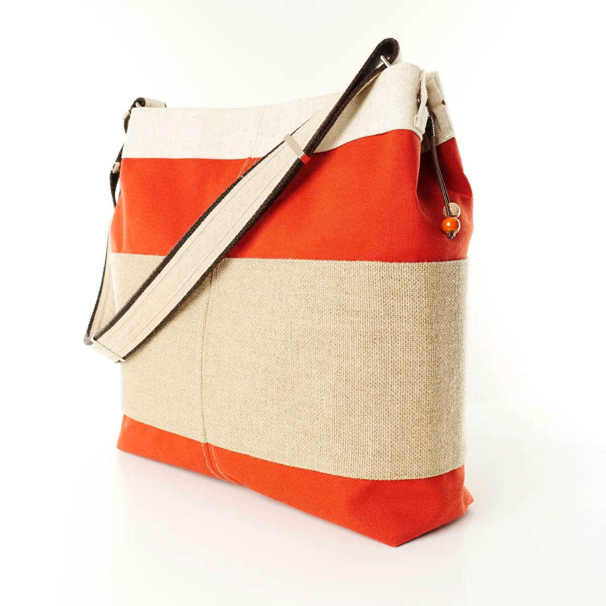 Sac seau Coton d'Avril ONE WAY Corail-Lin