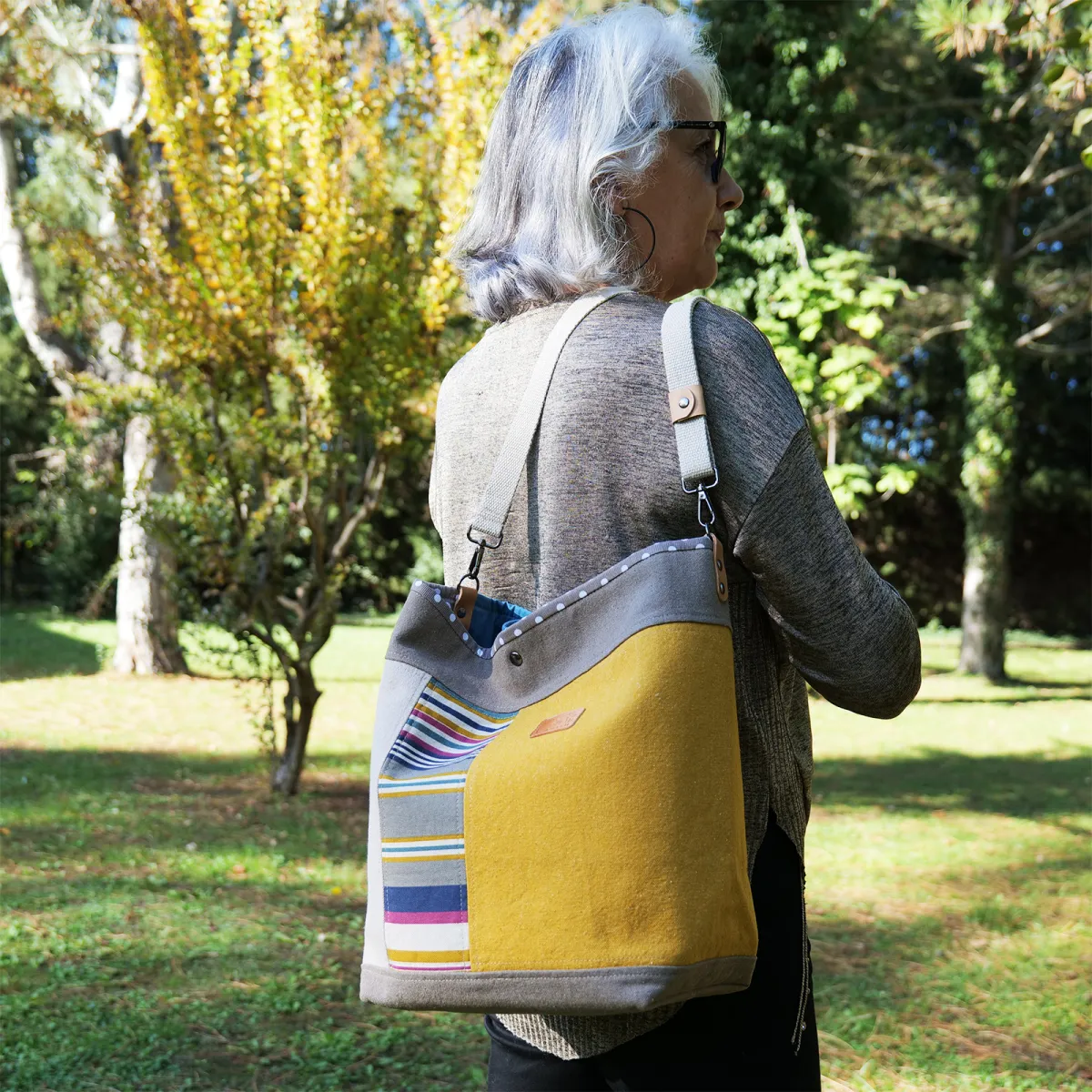 Sac Cabas Coton d'Avril TOPAZE Pastels