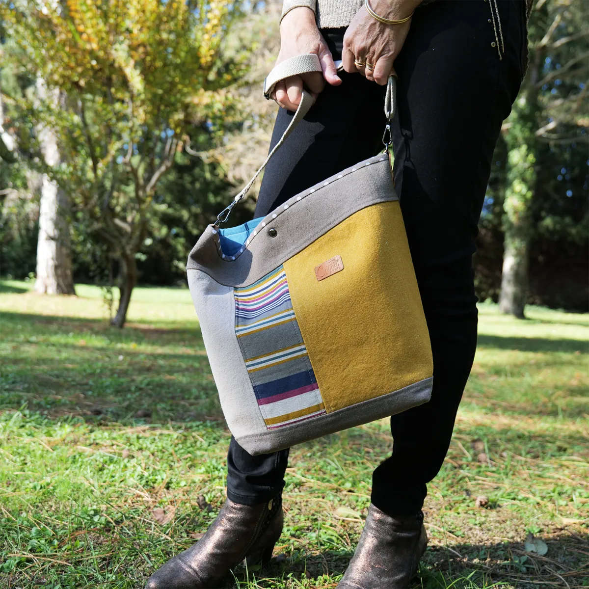 Sac Cabas Coton d'Avril TOPAZE Pastels