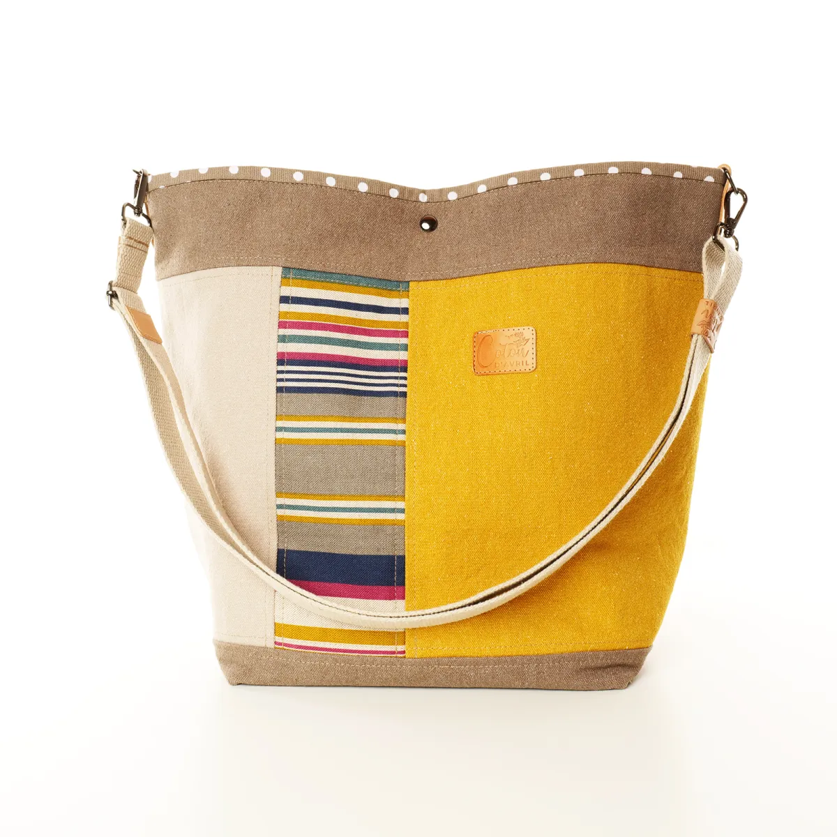 Sac Cabas Coton d'Avril TOPAZE Pastels