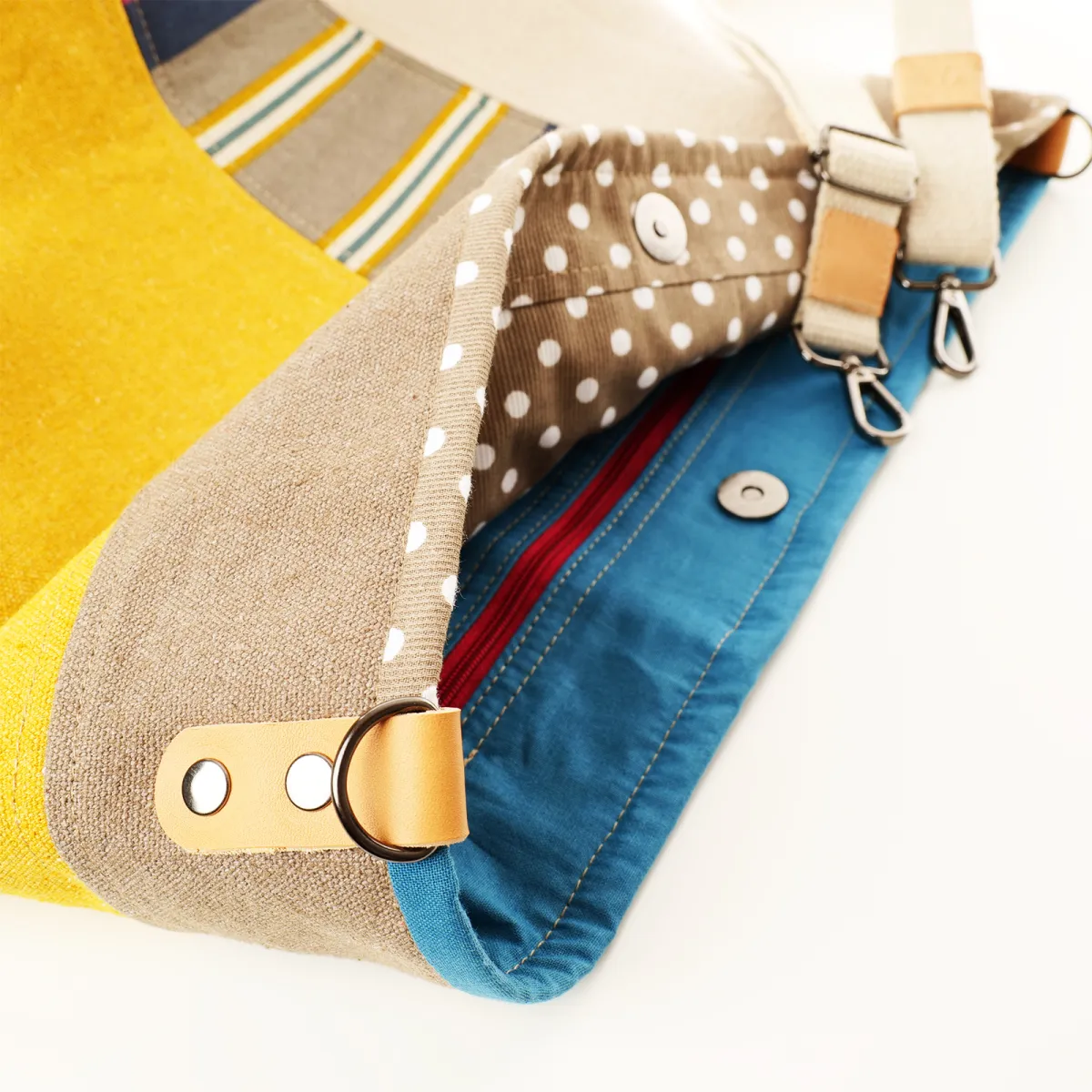 Sac Cabas Coton d'Avril TOPAZE Pastels
