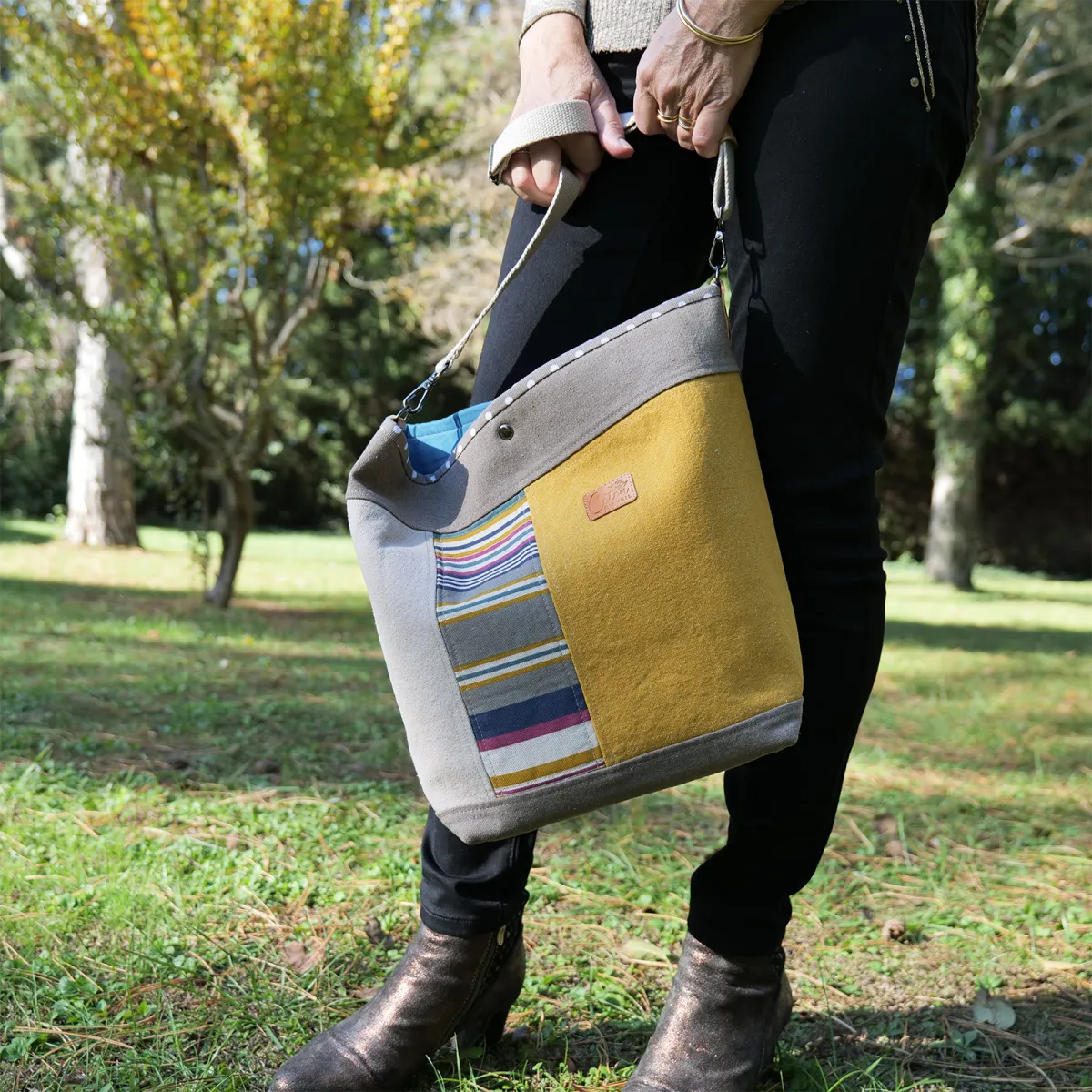 Sac Cabas Coton d'Avril TOPAZE Pastels