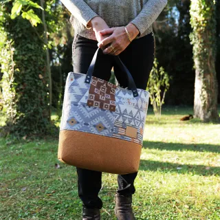 Sac cabas Coton d'Avril Motifs