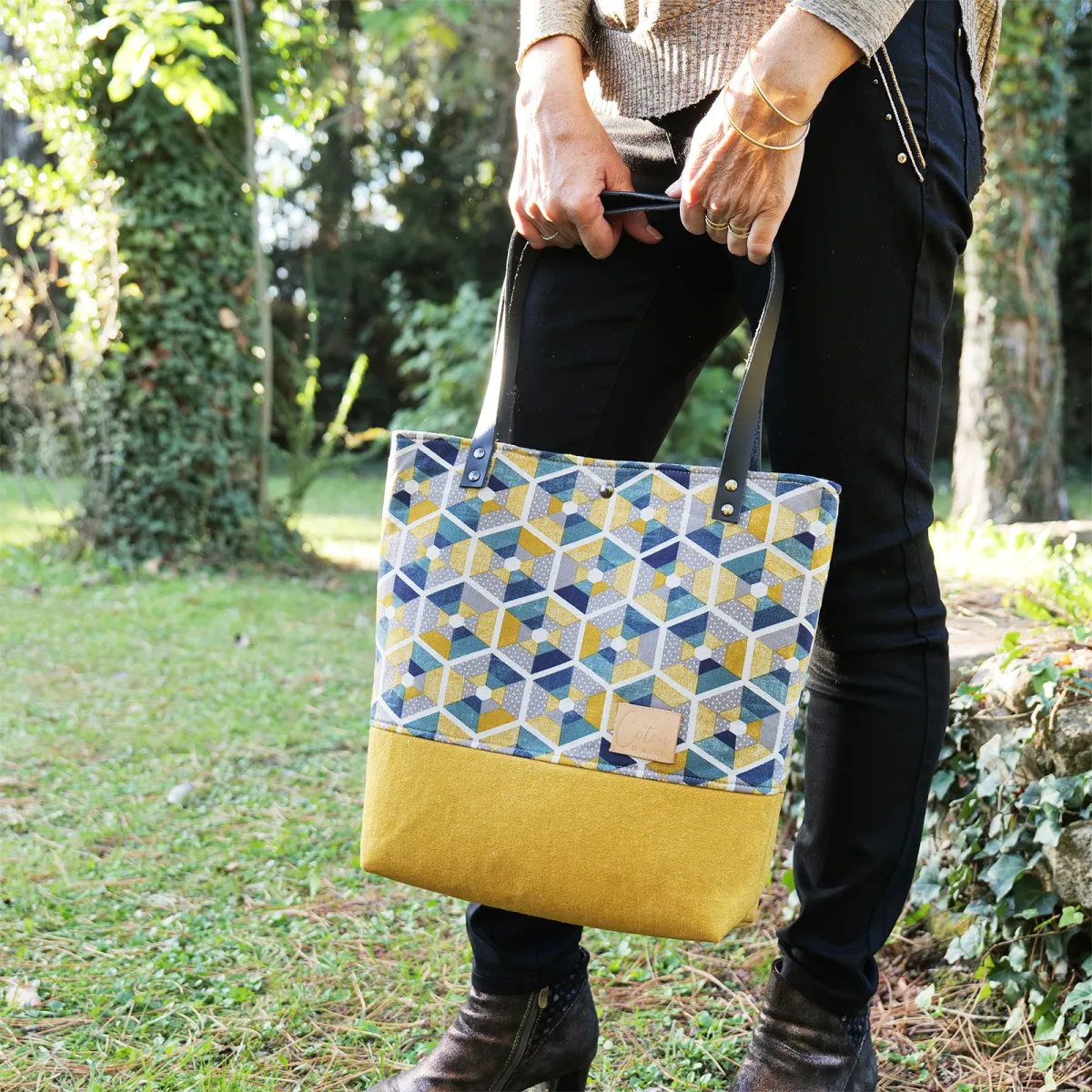 Sac cabas Coton d'Avril Lumiere