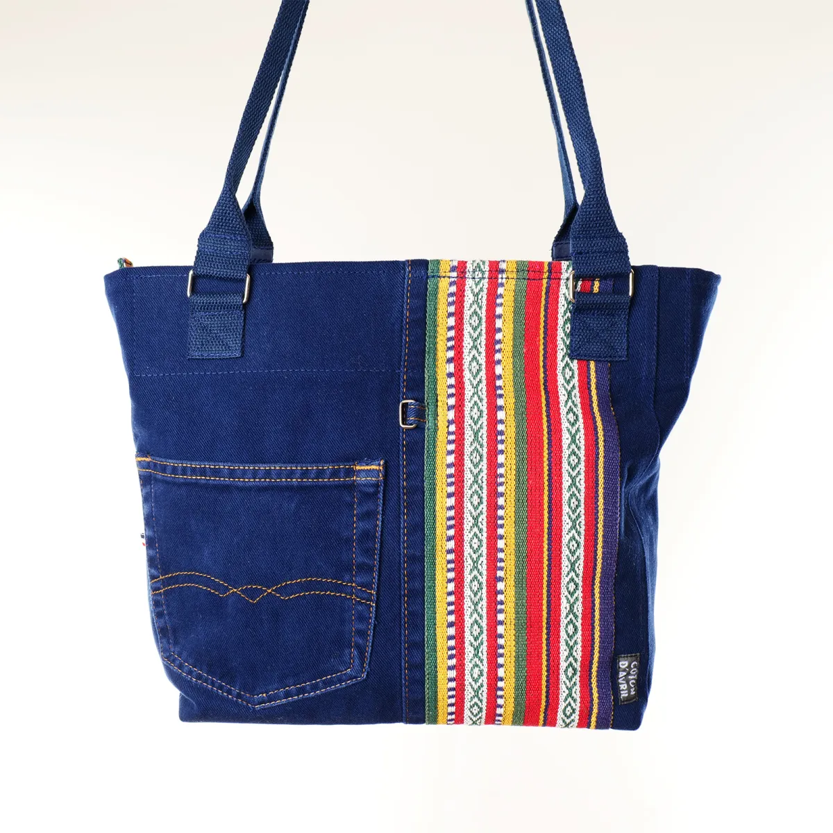 Sac Cabas Coton d'Avril AVRIL Bleu Aztèque