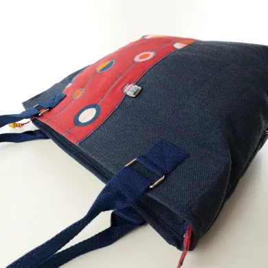 Sac Cabas Coton d'Avril AVRIL Bleu Bulles