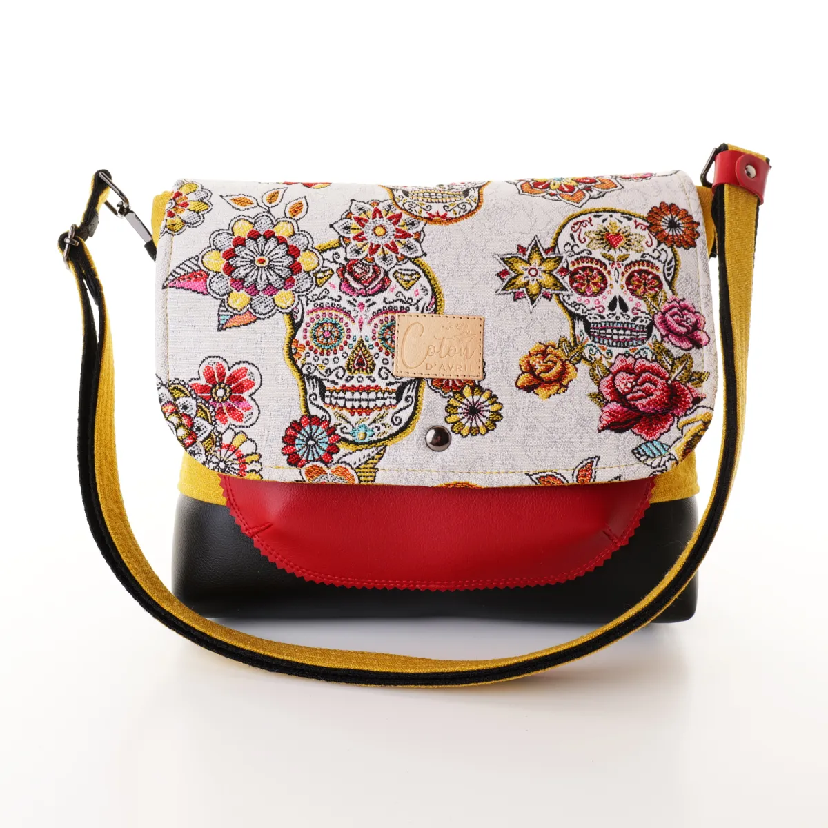 Sac besace Coton d'Avril DURANCE Calavera