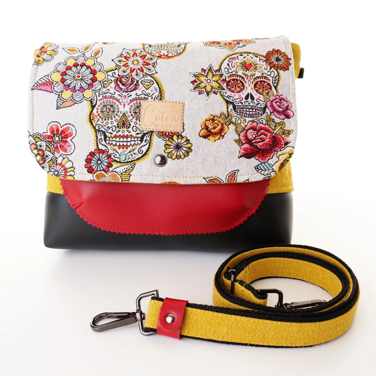 Sac besace Coton d'Avril DURANCE Calavera