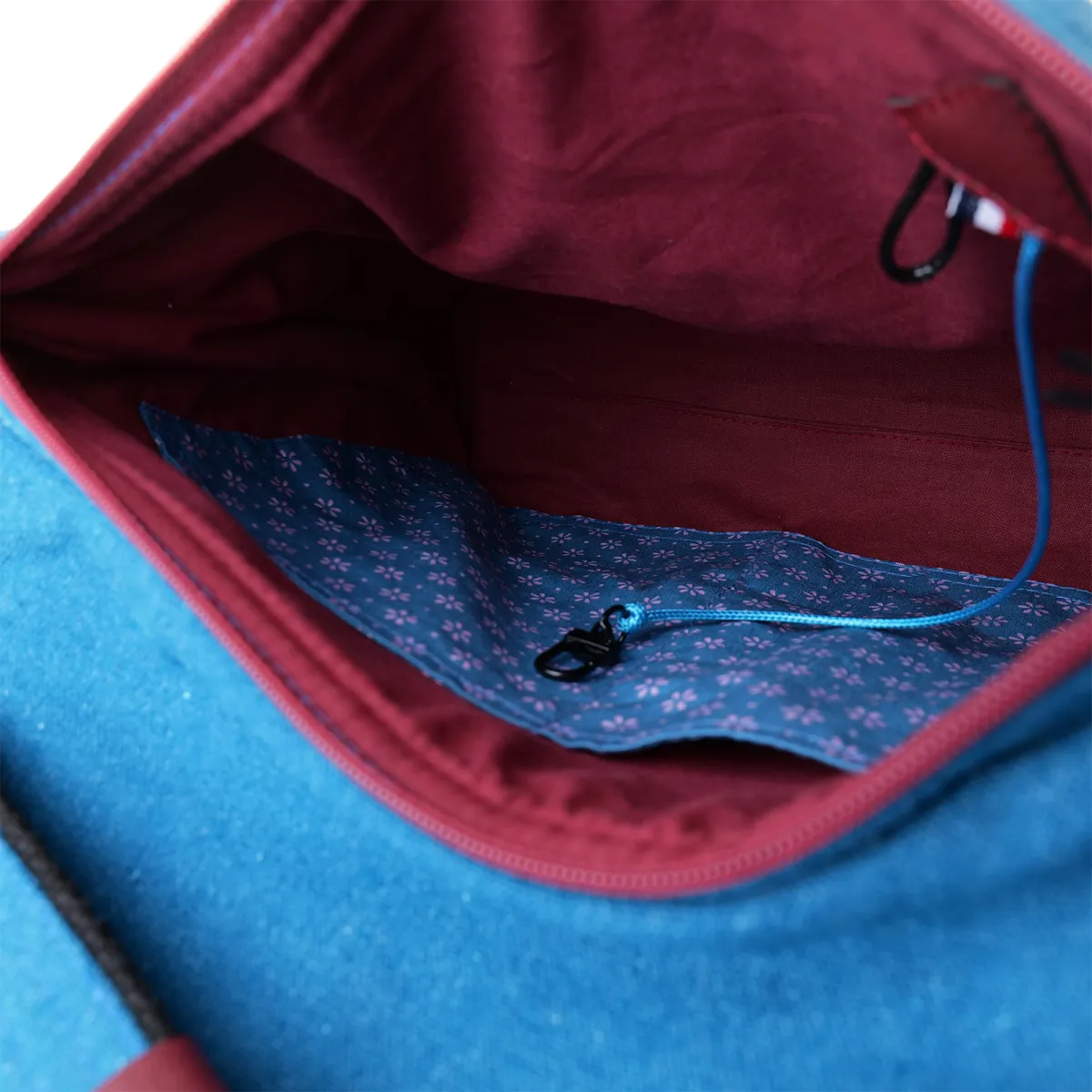 Sac besace Coton d'Avril DURANCE Feuilles