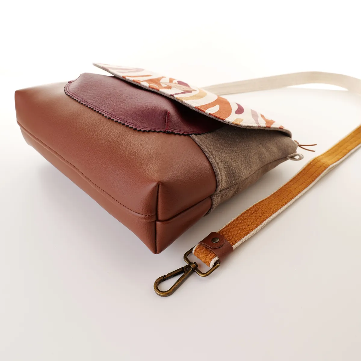 Sac besace Coton d'Avril DURANCE Flammes