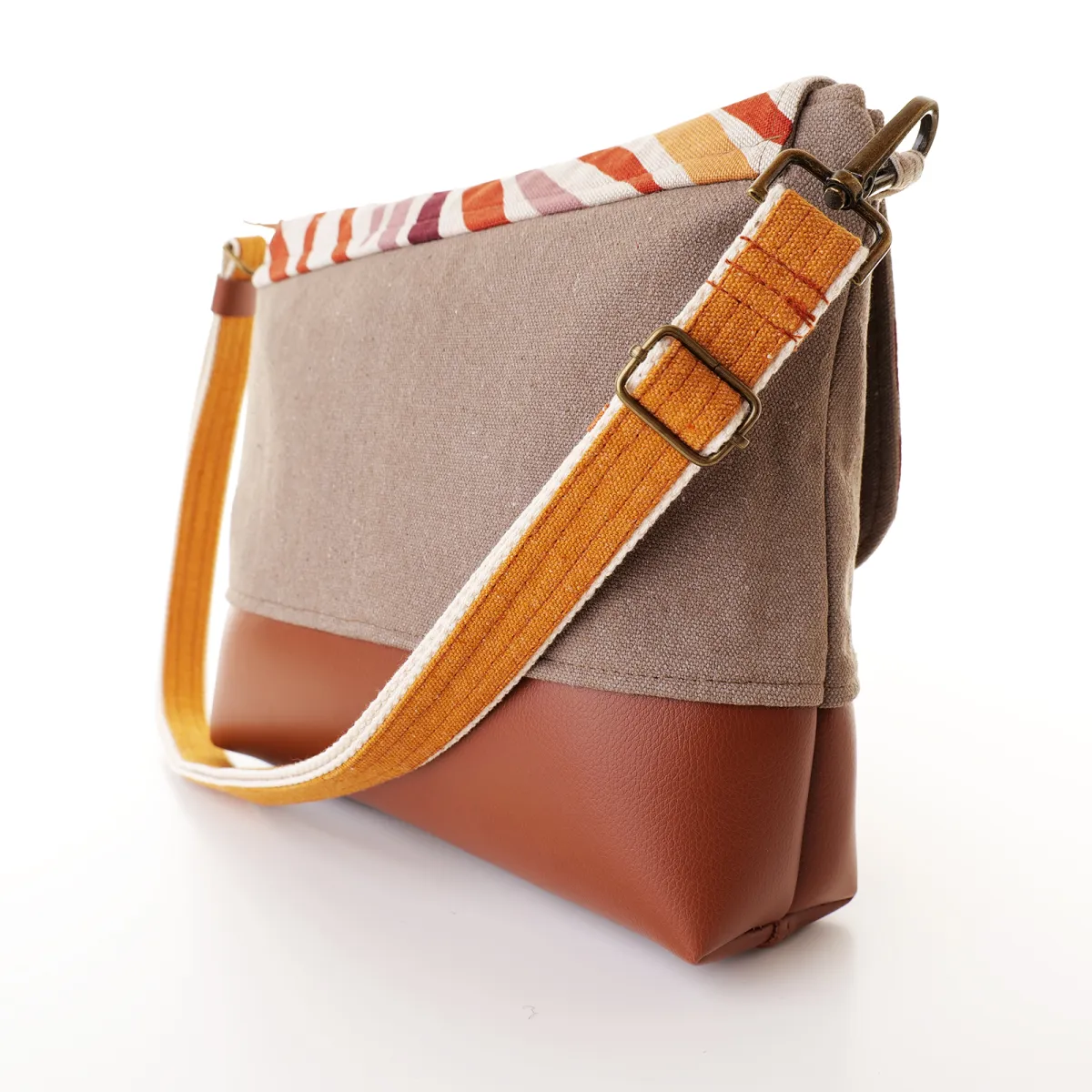 Sac besace Coton d'Avril DURANCE Flammes