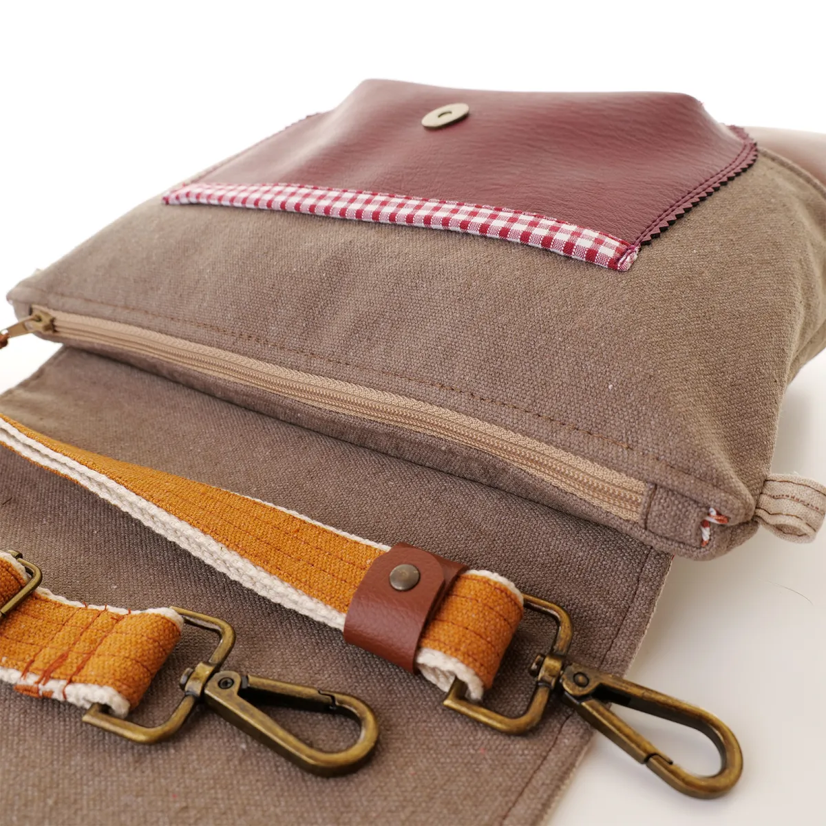 Sac besace Coton d'Avril DURANCE Flammes