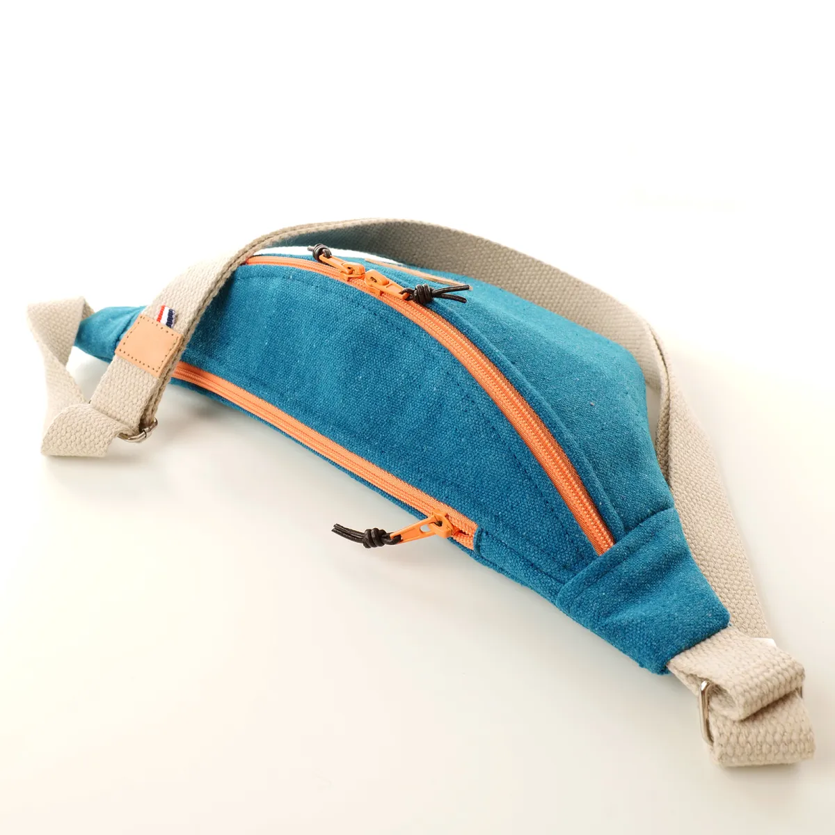 Sac Banane Coton d'Avril Mélisse Bleu