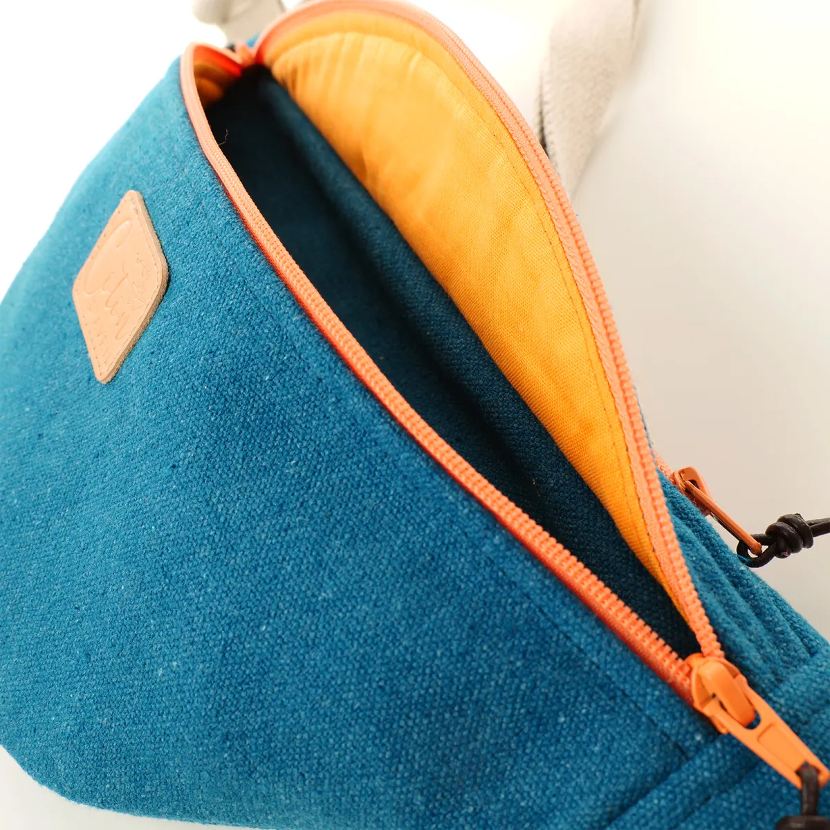 Sac Banane Coton d'Avril Mélisse Bleu