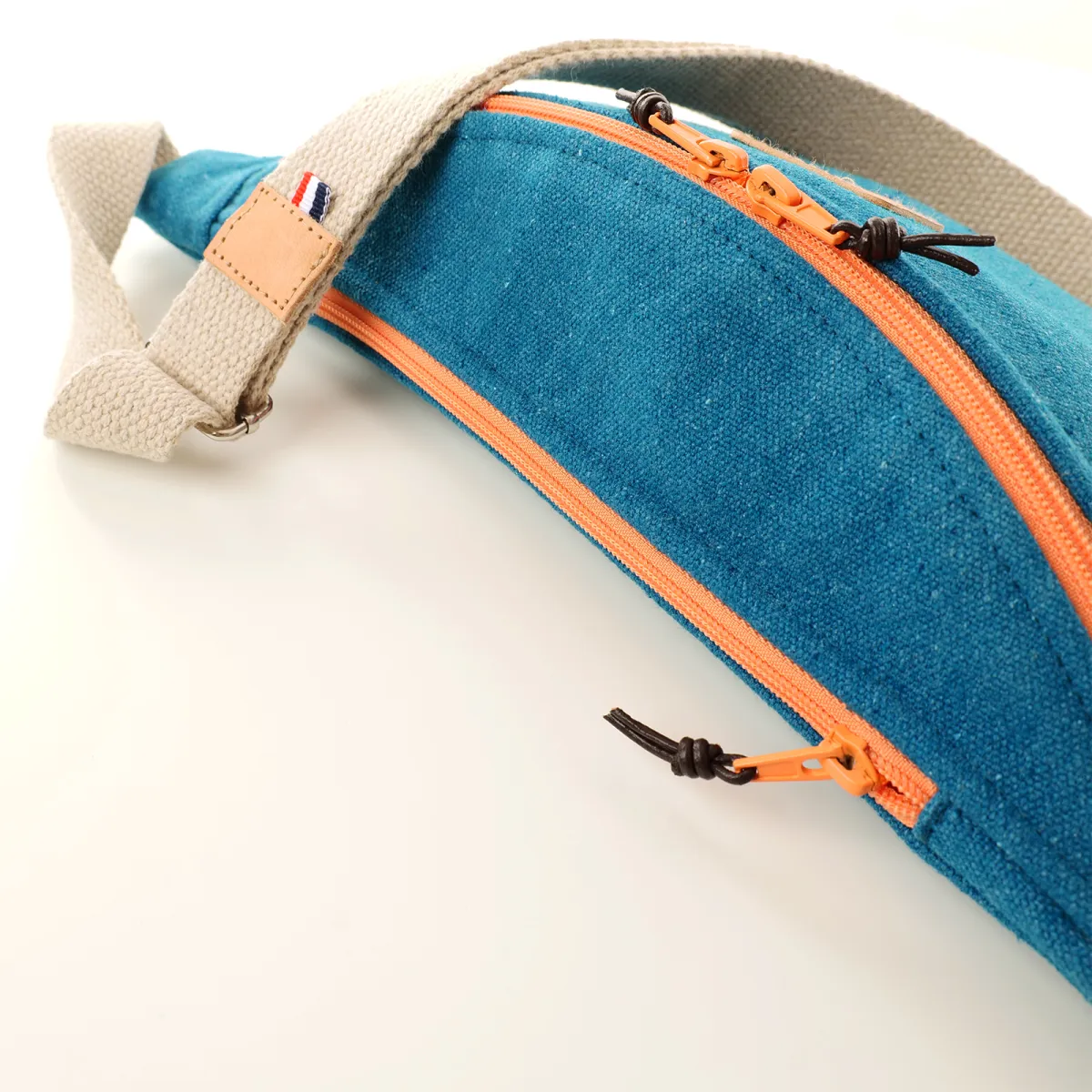 Sac Banane Coton d'Avril Mélisse Bleu