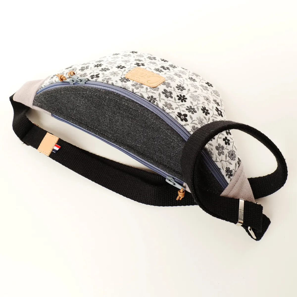 Sac Banane Coton d'Avril Mélisse Fleurs