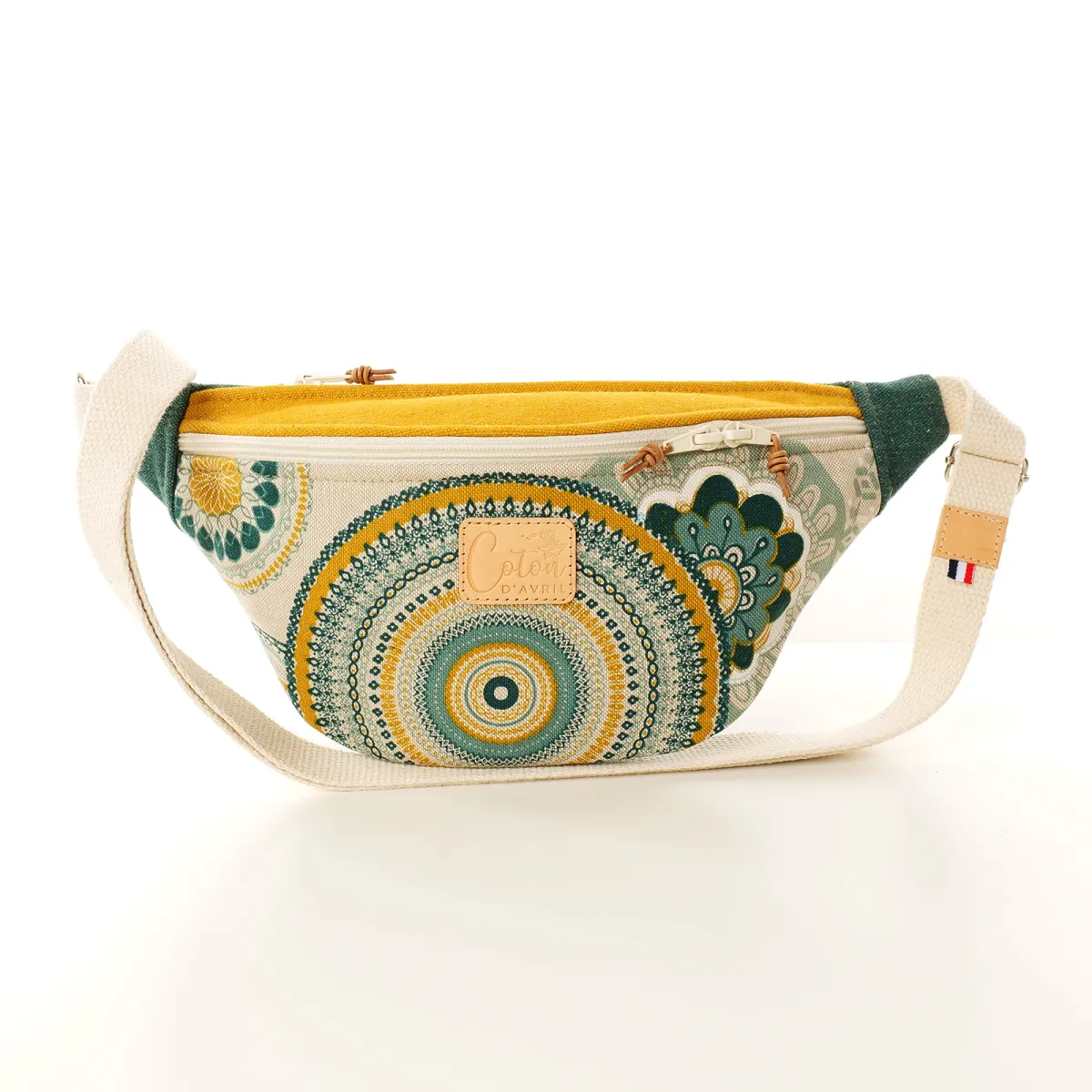 Sac banane Coton d'Avril MELISSE Mandala vert