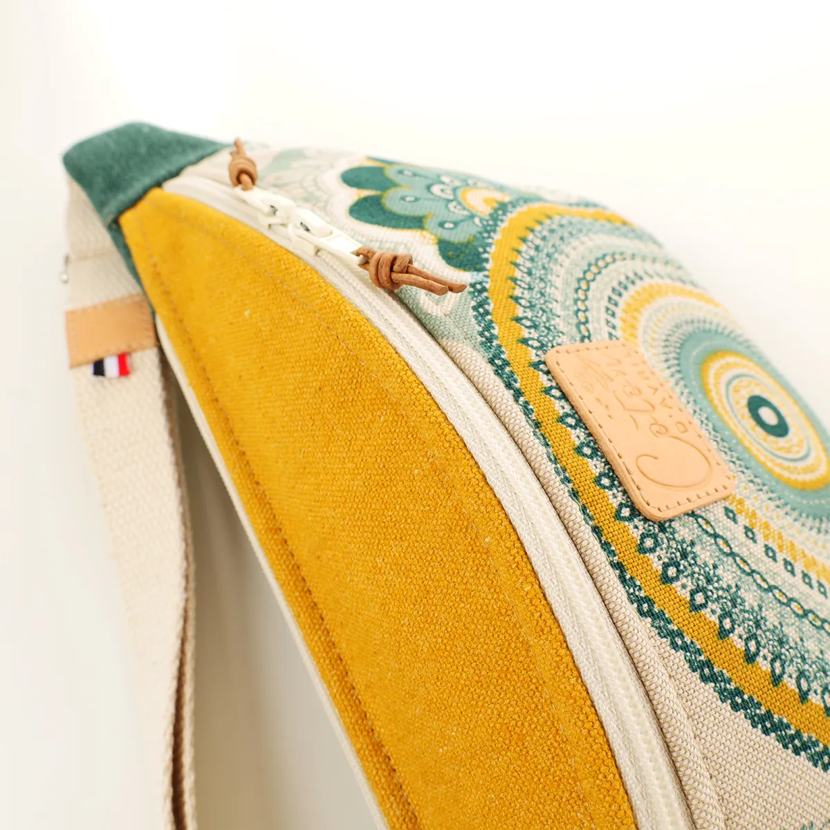 Sac banane Coton d'Avril MELISSE Mandala vert
