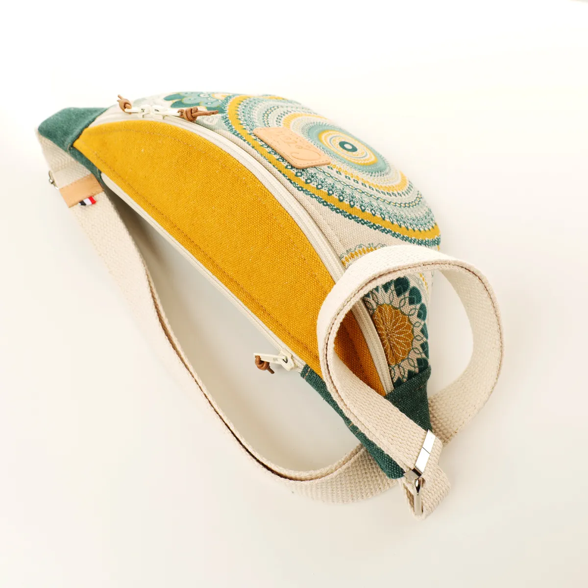 Sac banane Coton d'Avril MELISSE Mandala vert