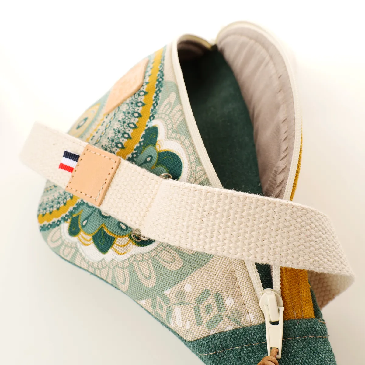 Sac banane Coton d'Avril MELISSE Mandala vert