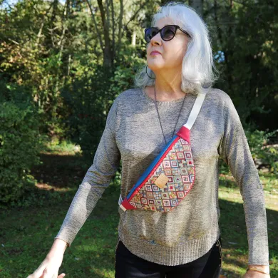 Sac banane Coton d'Avril MELISSE Mosaique