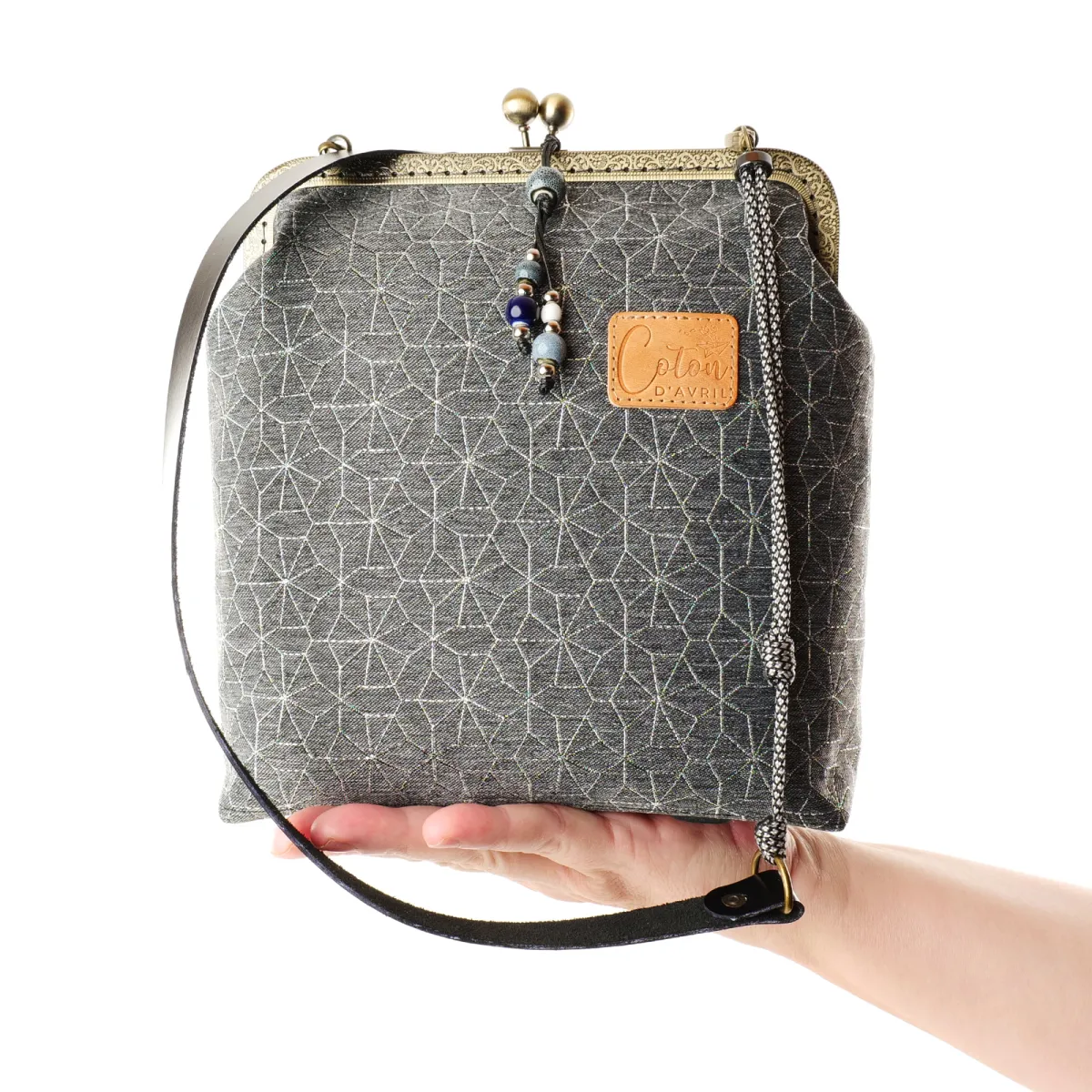 Mini Sac Coton d'Avril MELODIE Gris argent