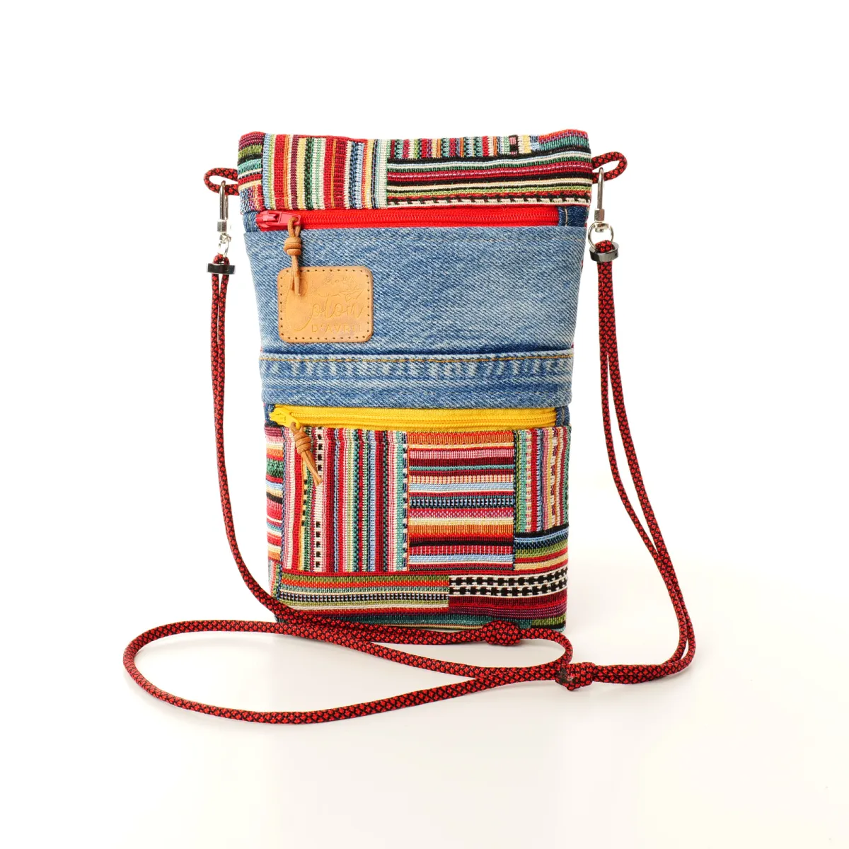 Mini Sac Coton d'Avril Alix Quadrille