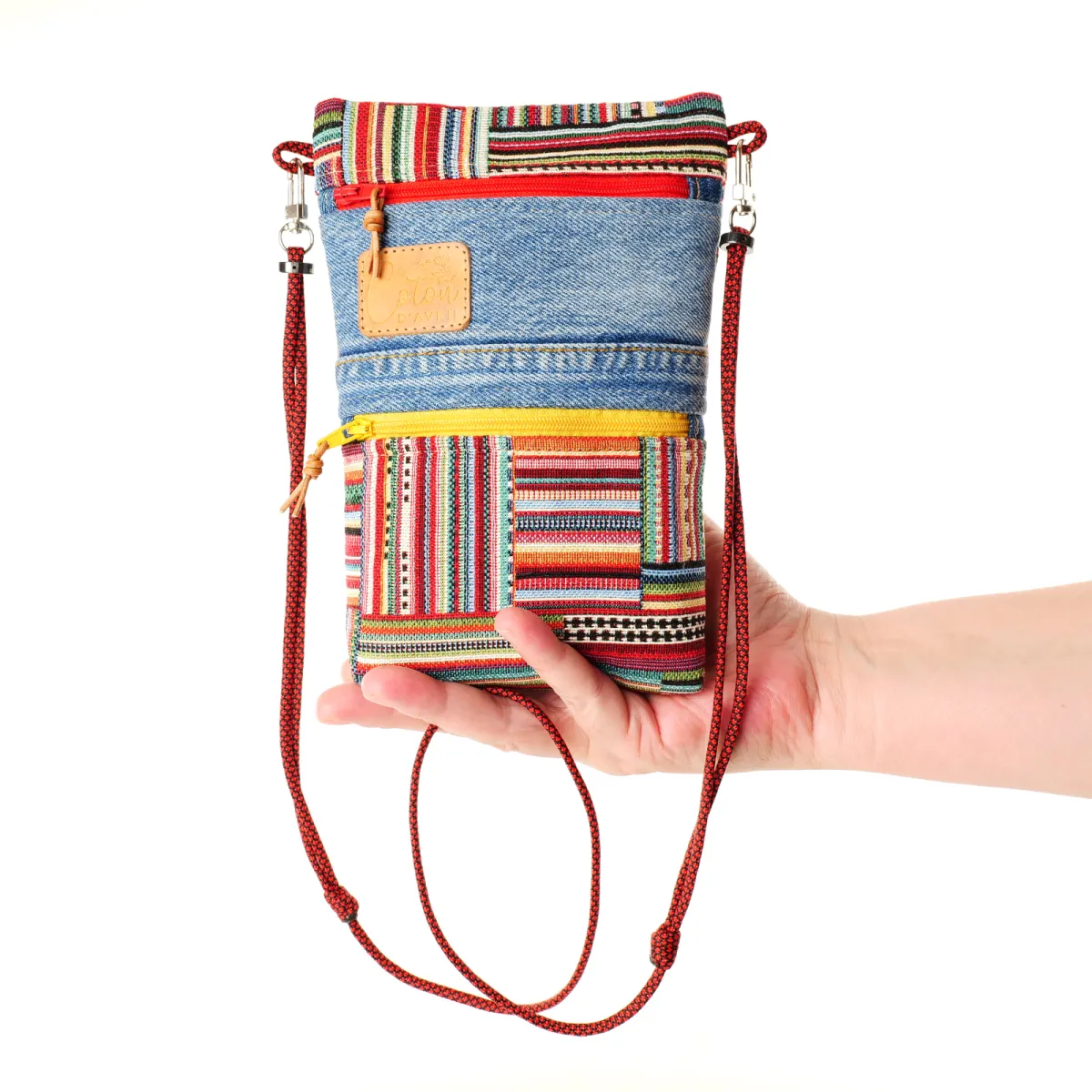 Mini Sac Coton d'Avril Alix Quadrille