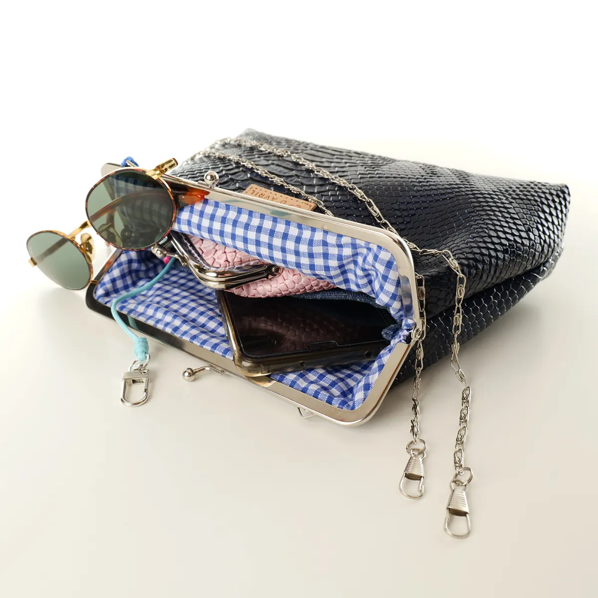 Mini Sac Coton d'Avril ECAILLE Bleu