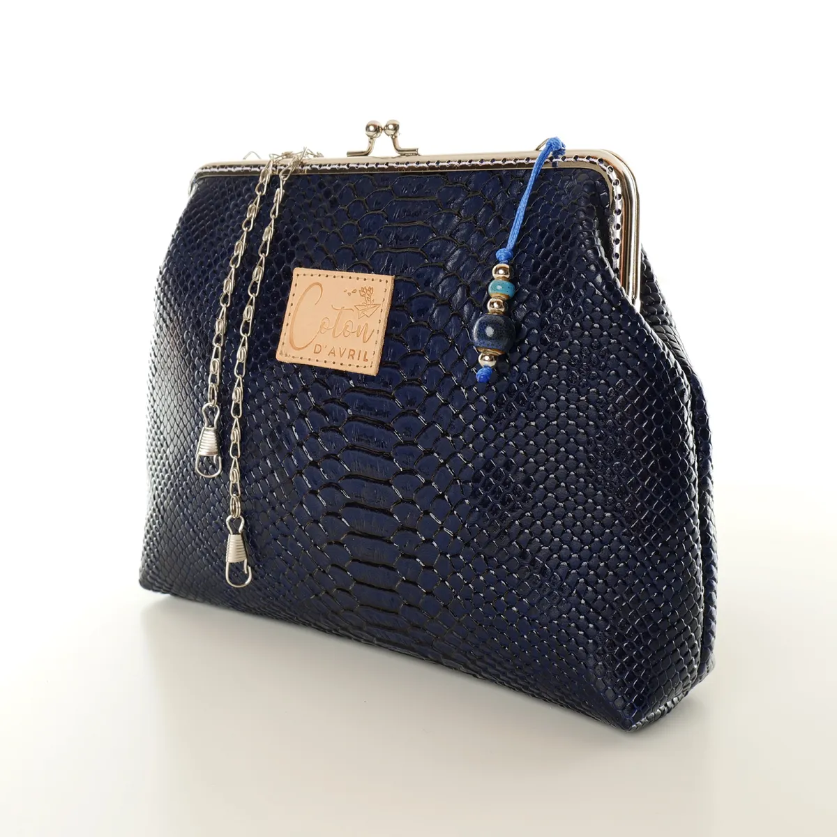 Mini Sac Coton d'Avril ECAILLE Bleu