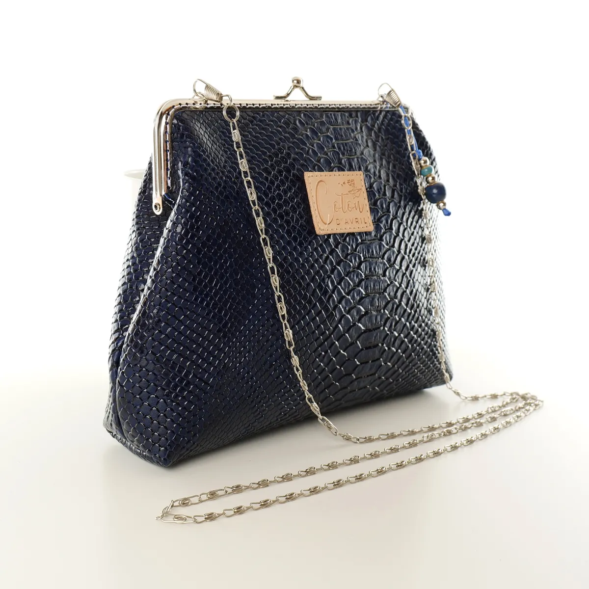 Mini Sac Coton d'Avril ECAILLE Bleu